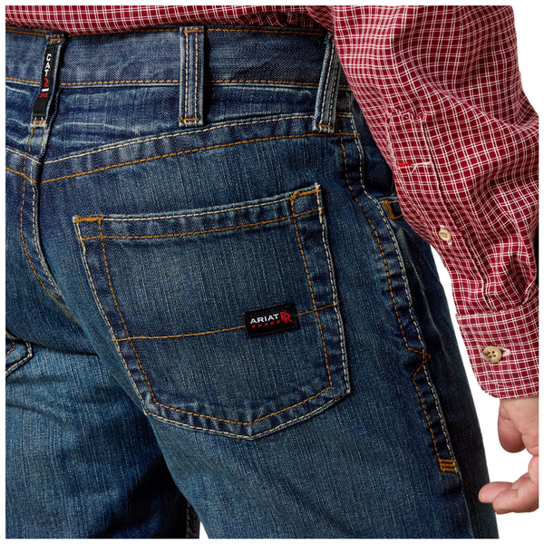 10015160 Ariat Men's Flame Resistant FR M5 Straight Leg Work Jeans - Clay