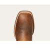 10027165 Ariat Men's Quickdraw VenTEK Cowboy Boot - Distressed Brown with Patriotic