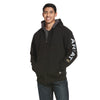 10027833 Ariat Men's Rebar All-Weather Full Zip Hoodie - Black