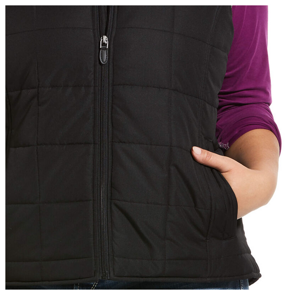 10032984 Ariat Women's Crius Insulated Carry Conceal Vest - Black