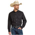 10020328 Ariat Men's Wrinkle Free Solid Long Sleeve Button Down Shirt - Black