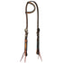 45008-01-01 Weaver Leather Turquoise Cross 5/8" One Ear Headstall - Floral Buckstitch
