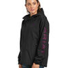 10037842 Ariat Women's Rebar Stormshell Logo Waterproof Jacket - Black/Purple Potion