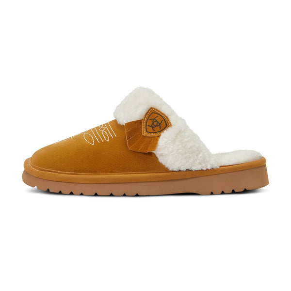 AR2829 Ariat Women's Jackie Square Toe Scuff Slipper - Chestnut Tan