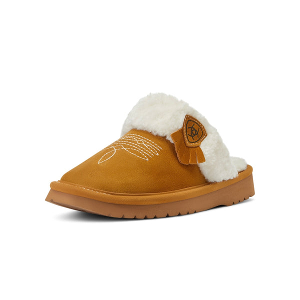 AR2829 Ariat Women's Jackie Square Toe Scuff Slipper - Chestnut Tan