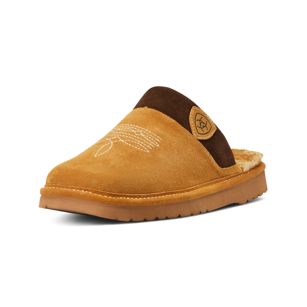 AR2842 Ariat Men's Silversmith Square Toe Scuff Slipper - Chestnut w/ Chocolate