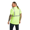 10039196 Ariat Men's Rebar Hi-Vis ANSI Short Sleeve T-Shirt - Hi-Vis Yellow