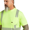 10039196 Ariat Men's Rebar Hi-Vis ANSI Short Sleeve T-Shirt - Hi-Vis Yellow