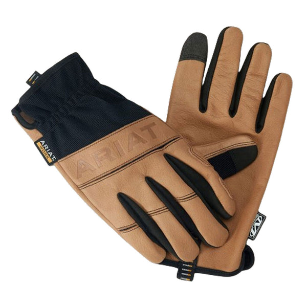10042829 Ariat FlexPro Leather Driver Work Glove - Brown/Black