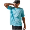 10044960 Ariat Men's Charger Seal Short Sleeve Tee - Blue Atoll