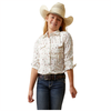 10044972 Ariat Girls' Santa Fe Long Sleeve Western Snap Shirt - Multicolor