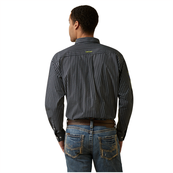 10045064 Ariat Men's TEAM Peyton Long Sleeve Western Shirt - Black