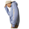 10046127 Ariat Women's Rebar Graphic Hooded Sweatshirt - Colony Blue