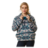 10046134 Ariat Women's R.E.A.L. Berber Pullover Sweatshirt - Rocky Mountain Print