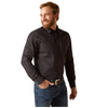 10046237 Ariat Men's Merrick Modern Fit Long Sleeve Western Shirt - Black
