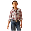 10046421 Ariat Girls Afternoon Western Snap Long Sleeve Shirt - Laramie Plaid