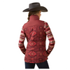 10046683 Ariat Women's Crius Insulated Carry Conceal Vest - Burnt Rose Print