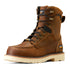10047028 Ariat Mens  REBAR LIFT 8" Comp Toe Waterproof Work Boot - Distressed Brown