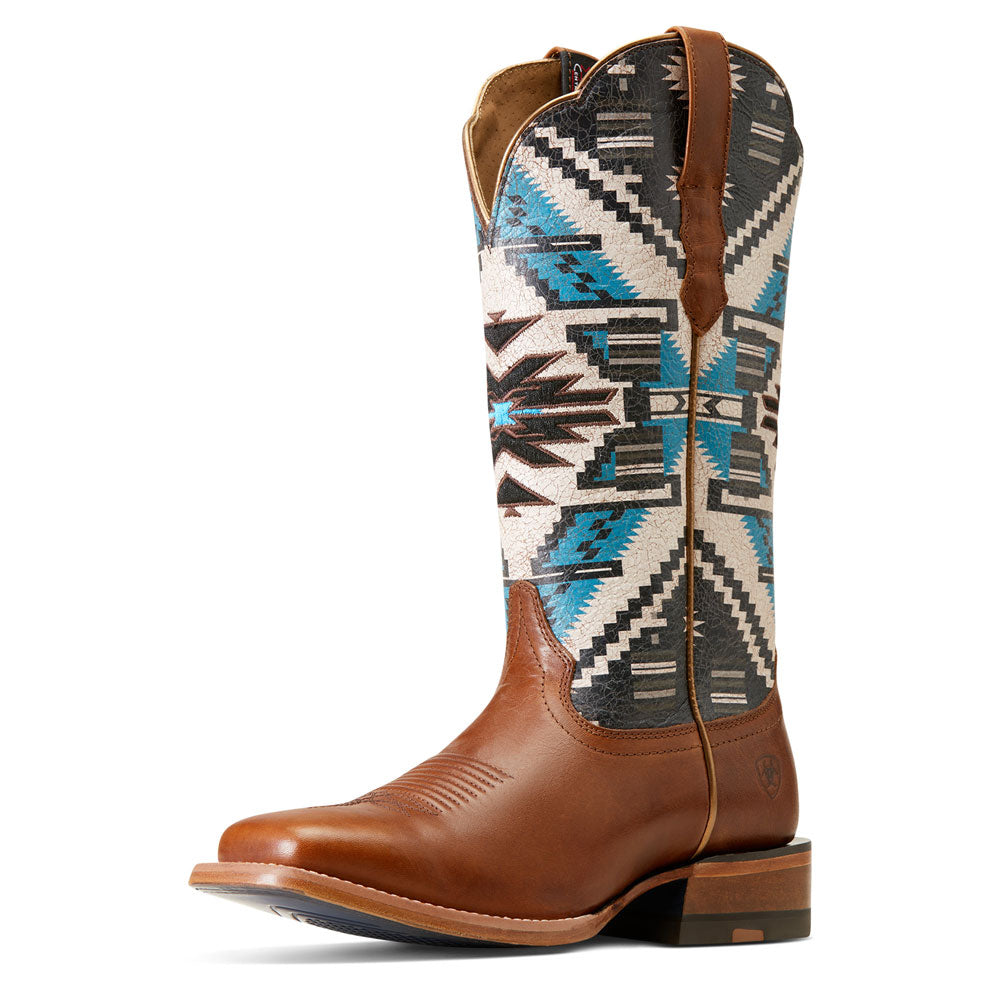 10047050 Ariat Women's Frontier Chimayo Western Boot - Dark Chocolate