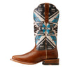 10047050 Ariat Women's Frontier Chimayo Western Boot - Dark Chocolate