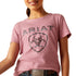 10047410 Ariat Girls' Short Sleeve Shield T-Shirt - Rose Mesa Heather