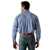 10048399 Ariat Men's Wrinkle Free Rowan Long Sleeve Buttondown Shirt - Regatta