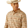 10048492 Ariat Men's Hezekiah Retro Long Sleeve Western Snap Shirt - Cocoon