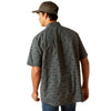 10048568 Ariat Men's 360 Airflow Classic Fit Short Sleeve Buttondown Shirt - Grey Pinstripe