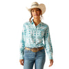 10048776 Ariat Women's Western VentTEK Long Sleeve Stretch Shirt - Nora Print