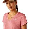 10048821 Ariat Women's Laguna Short Sleeve Baselayer Top - Slate Rose
