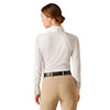 10048934 Ariat Women's Sunstopper 3.0 Pro Long Sleeve Show Shirt - White