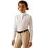 10048939 Ariat Youth Long Sleeve Sunstopper 3.0 Show Shirt -White