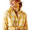 10048991 Ariat Women's Billie Jean Long Sleeve Shirt - Cactus Plaid