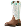 10050887 Ariat Women's Elko Western Boot - Dark Cottage/White Icing