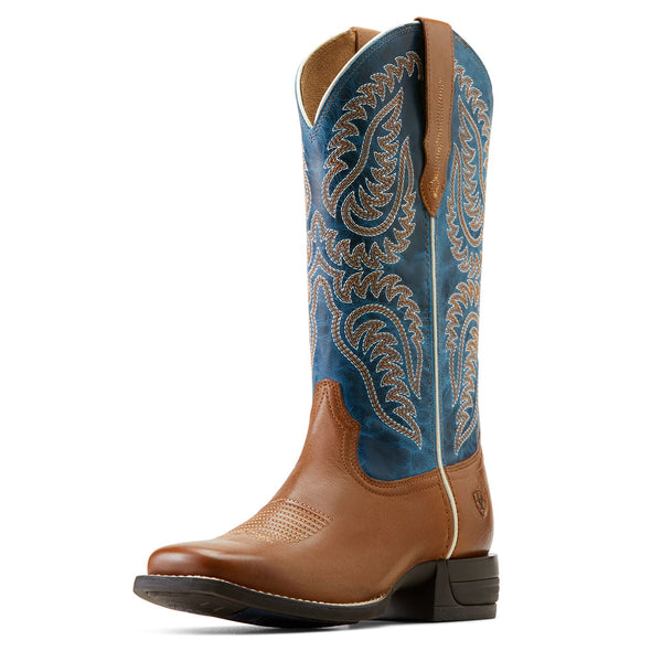 10050919 Ariat Women's Cattle Caite Stretchfit Western Boot - Roasted Peanut