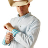 10051239 Ariat Men's Wrinkle Free Kolton Classic Fit Long Sleeve Shirt -  White