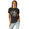 10051274 Ariat Women's Rolling Thunder Short Sleeve T-Shirt - Black