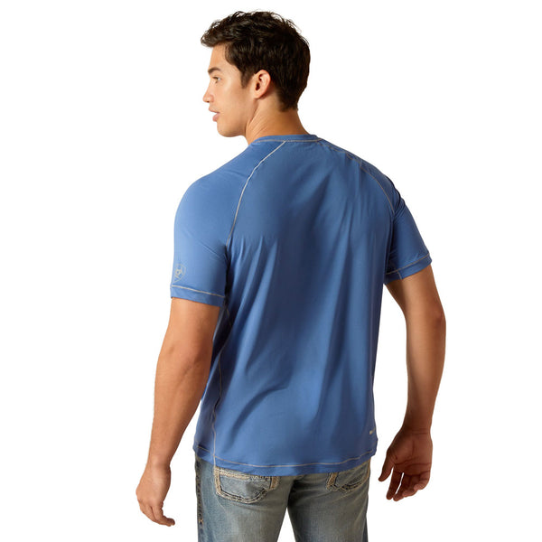 10051368 Ariat Men's Short Sleeve 360 Airflow T-Shirt - Blue