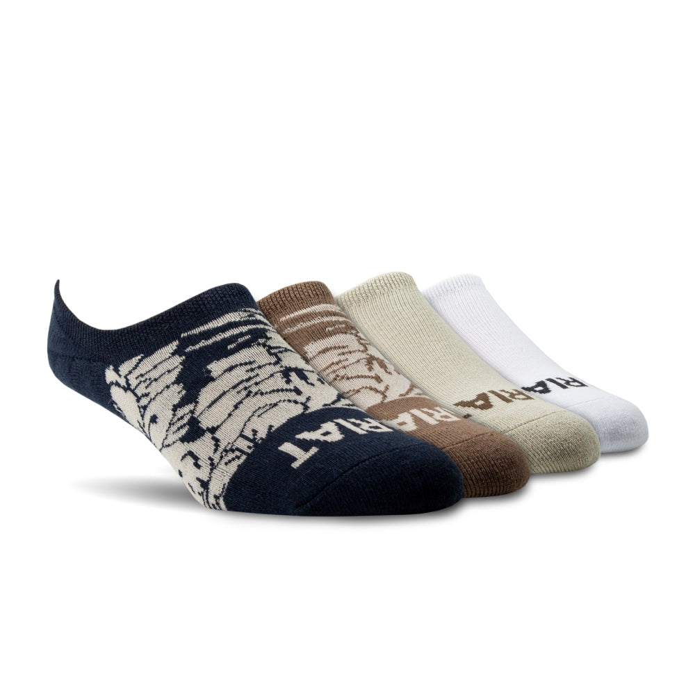 AR4041 Ariat Women's Western Hilo No-Show Socks - Assorted Hula Print