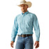 10054645 Ariat Men's Garmon Classic Fit Long Sleeve Western Shirt - Turquoise Print