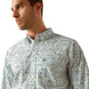 10054746 Ariat Men's Jansen Fitted Long Sleeve Buttondown Shirt - Multicolor Print