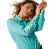 10054758 Ariat Women's Kirby Pro Team Long Sleeve Shirt - Blue Turquoise