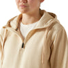 10055089 Ariat Women's Rebar Skill Set 1/2 Zip Hoodie - Sun Kiss Heather