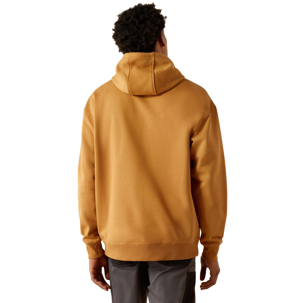 10055098 Ariat Men's Rebar Graphic Hoodie Bistro/Hemp The Wire