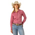 10055272 Ariat Women's Kirby Stretch Long Sleeve Shirt - Rose Wine