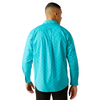 10058762 Ariat Men's Willke Classic Fit Long Sleeve Button down Shirt - Turquoise