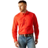 10058812 Ariat Men's Waylen Classic Fit Long Sleeve Button down Shirt - Red