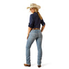10058918 Ariat Women's Perfect Rise Yara Straight Leg Jeans - Oklahoma
