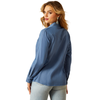 10060362 Ariat Women's Everyday Western Long Sleeve Snap Shirt - Light Chambray