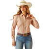 10060372 Ariat Women's Kirby Stretch Long Sleeve Button Shirt - Malia Stripe